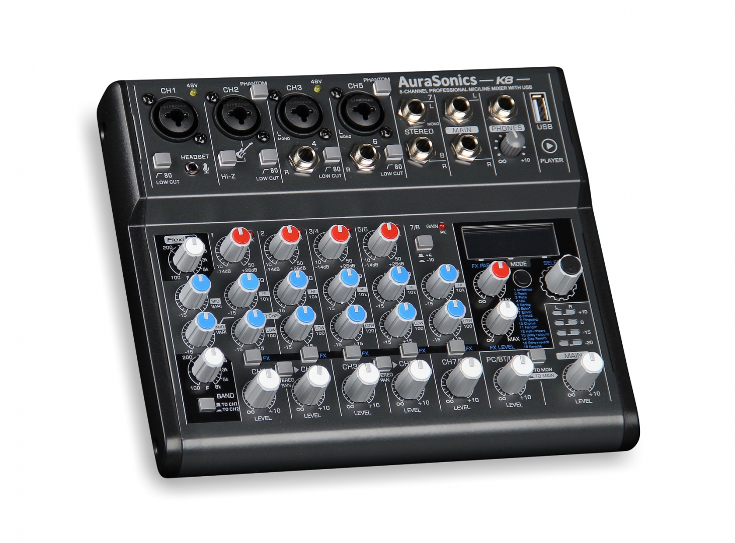 AuraSonics K8 компактный микшерный пульт в Якутии