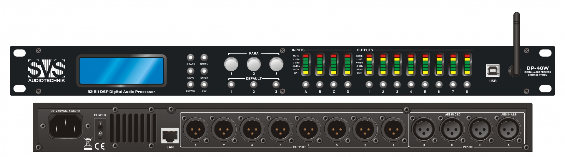 SVS Audiotechnik DP-48W Цифровой процессор: 4 входа 8 выходов в Якутии