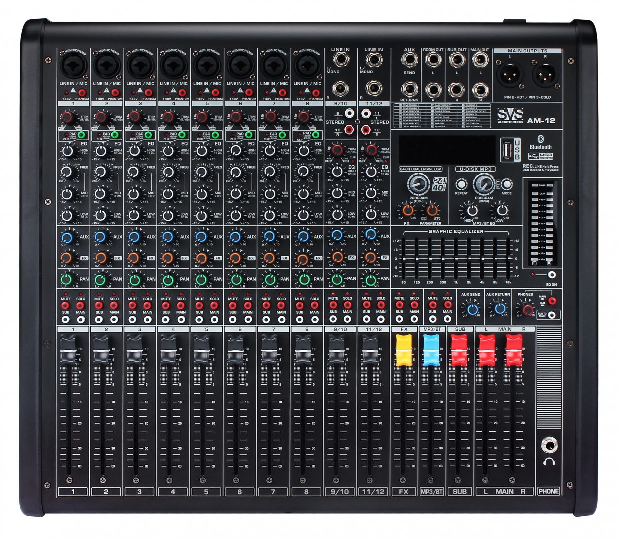 SVS Audiotechnik mixers AM-12 Микшерный пульт аналоговый, 12-канальный в Якутии