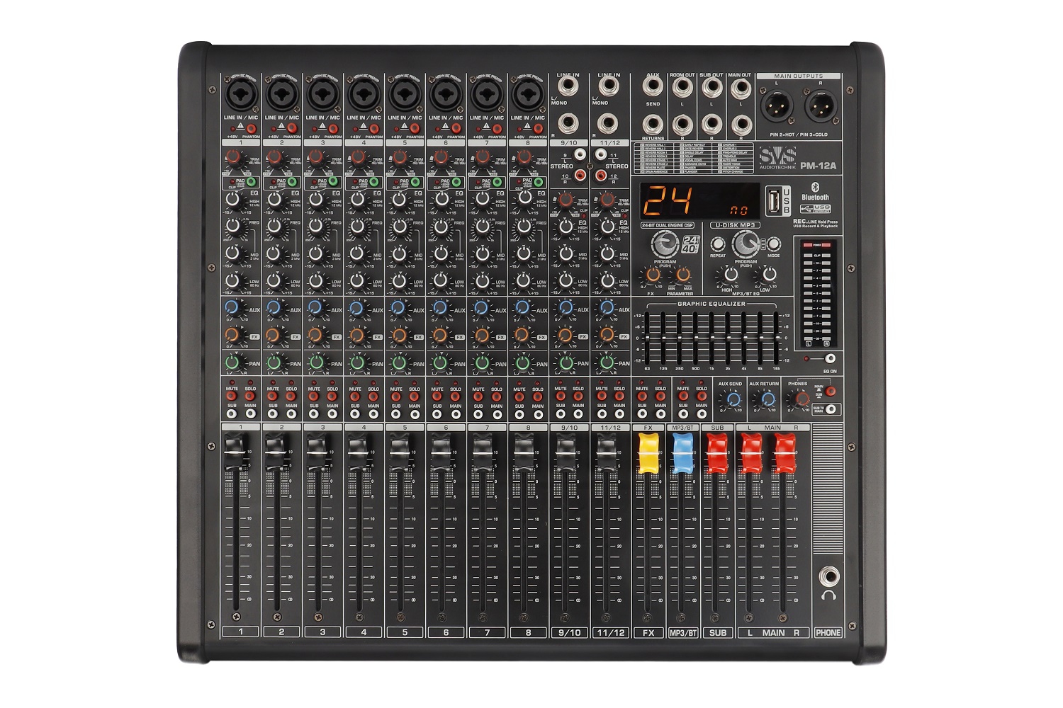 SVS Audiotechnik mixers PM-12A Активный аналоговый микшерный пульт, 12-канальный в Якутии